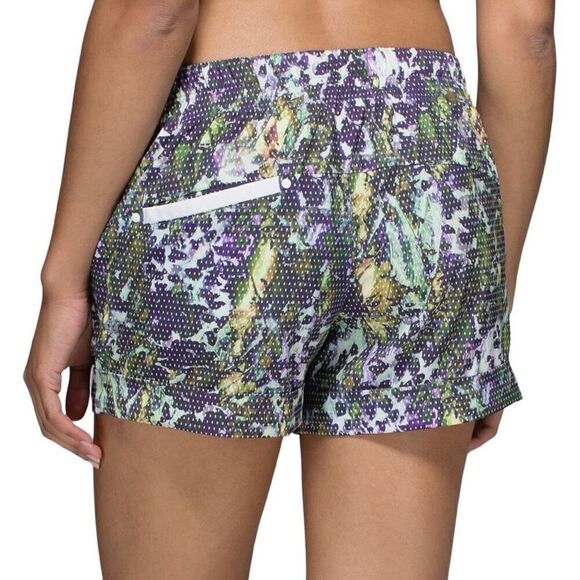 Lululemon Spring Break Away Short Floral Sport White Multi Size 8 - Picture 2 of 9